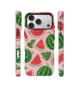 iPhone 17 Pro Max Vorian Çift Katmanlı Kılıf Watermelon Garden Party
