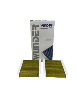 Wunder Alfa Romeo 156 2001-2005 Çiftli Karbonlu Polen Filtresi (Gri)