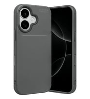 Apple iPhone 17 Kılıf Karbon Silikon Case Kapak (Gri)