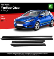 S-Dizayn Ford Focus ABS Plastik Yan Kapı Koruma Çıtası 2011 Üzeri A+ Kalite (Karışık)