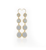 Kadir Jewellery 22 Ayar Altın Kaplama Kadın Sallantılı Küpe -El İşçiliği Ve Hipoalerjenik Küpe