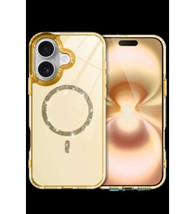 iPhone 16 Plus Live Diamond Magsafe Kapak - Sarı