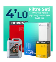 FILTRON Alfa Romeo Tonale 1.5 Hybrid Filtre Bakım Seti Liqui Moly Motor Yağlı (2022-2024) 4 Lü