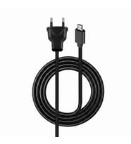Powermaster 17454 220V Fişli Doğrudan Priz Bağlantılı Örgülü Micro USB Kablo - Siyah