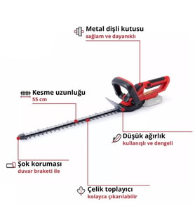 GC CH 1855/1 Lİ Solo Çit Budama Aküsüz
