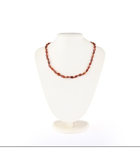 Kehribar Doğaltaş Kolye 6 mm, M427