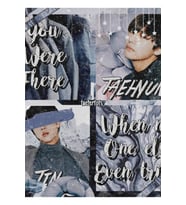 Jin & Taehyung Blue Bts Tablo Ahşap Poster Dekoratifnı Düzenle Kod817