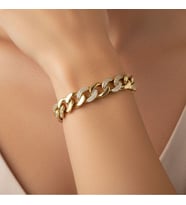 STİL İNCİSİ/XUPING JEWELRY EMA GURMET ZİRKON TAŞLI BİLEKLİK (Altın Rengi)