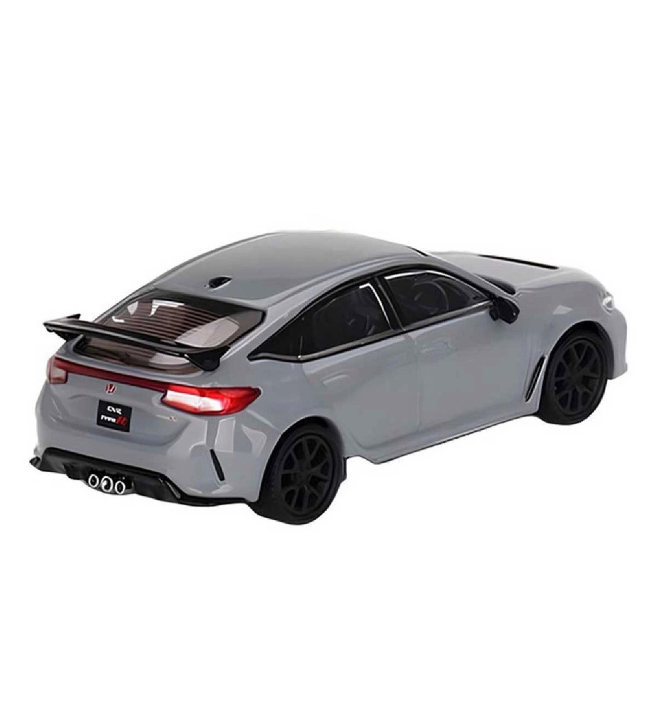 1:64 Diecast Honda Civic Type R Sonic Gray Pearl Mini GT Model Araba