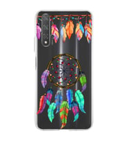PrintiFy Huawei Honor 20 ile Uyumlu 1mm Slim Fit Nazar Boncuğu 6 Baskılı Şeffaf  Kılıf