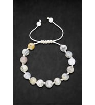 Merlinit Bileklik Dendritli Opal Makrome Ayarlı 546-1