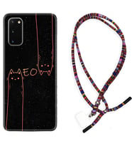 Samsung A02S A03S A10 A12 A13 A21S A22 Kılıf Boyun Asklı Rasta Silikon Meow 1657