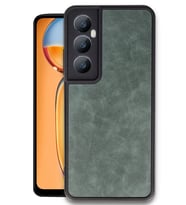 Realme C65 Kılıf Aras Deri Kapak - Koyu Yeşil
