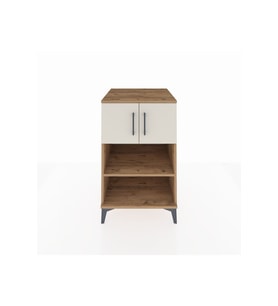 Kronos Komodin 2 Raflı 2 Kapaklı 60x59x96 Çam-Aytaşı