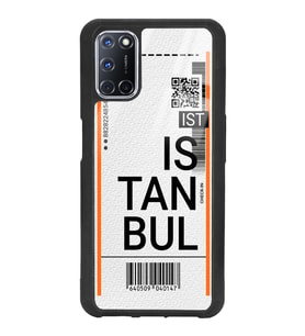 Oppo A72 Uyumlu Bilet Tasarımlı Glossy Telefon Kılıfı