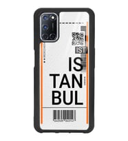 Oppo A72 Uyumlu Bilet Tasarımlı Glossy Telefon Kılıfı
