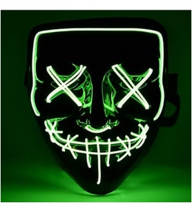 LED Işıklı Yeşil Maske