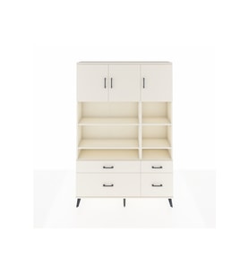 Arges Dolap 10 Raflı 4 Çekmeceli 3 Kapaklı 132x30x195 Aytaşı-Aytaşı/Aytaşı