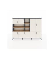 Arges Dolap 14 Raflı 9 Kapaklı 220x30x163 Antrasit-Aytaşı/Çam