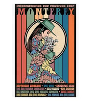 Monterey Uluslararası Pop Festivali 1967 Poster Tablo Ahşap Poster Dekoratif