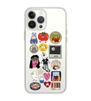 Iphone 12 PRO Uyumlu Sticker Tasarımlı Şeffaf Telefon Kılıfı