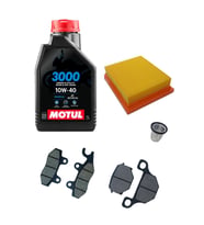 Mondial X-Treme Max 200 Cross 5 Parça Bakım Seti Motul Yağ Ön-Arka Balata Filitre Süzgeç