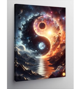 Kanvas Tablo Ying Yang Denge