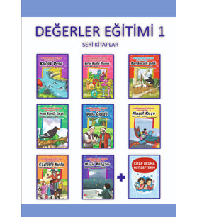 1.Sınıf Değerler Eğitimi Öykü Dizisi + Kitap Okuma Not Defterim (Beyaz)