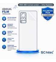 SChitec VIVO X60 Curved screen Uyumlu Arka Yüzey Hidrojel Koruyucu Film