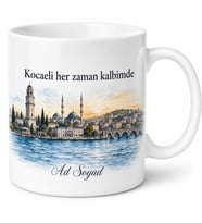 Kocaeli Deniz ve Şehir Temalı Kupa Bardak - Özel Tasarım Hediye