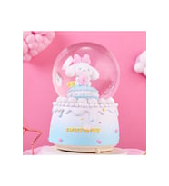 Cinnamoroll Büyük Boy Kar Küresi Işıklı, Müzikli, Püskürtmeli, Mavi, 16X12