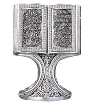 Nakkaş Kitap Boytu (Orta Boy  Gümüş  Ayet-el Kürsi ve Nazar)