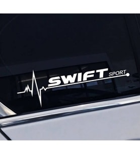 Swift Yan Cam Sticker Oto Kapı Çıkartma Tuning oto 20 cm x 7 cm yazı 481