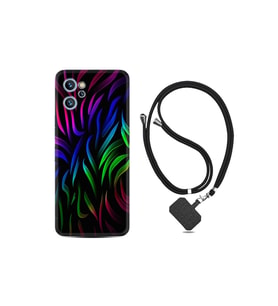 Reeder S19 Max Pro Kılıf Desenli Ipli Boyun Askılı Resimli Figür Color Lines 1698