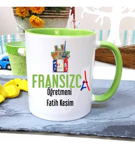 Fransızca Öğretmenine Özel Öğretmenler Günü Hediyesi Kişiye Özel Kupa Bardak