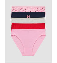 LCW Young Pembe Baskılı Bikini Külot 5'li