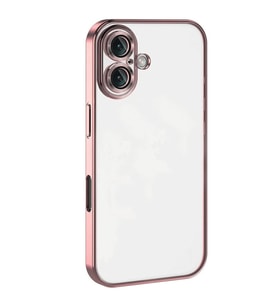 İphone 16 Kılıf Razer Lensli Silikon - Pembe