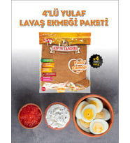 4'LÜ EKŞİ MAYALI YULAFLI LAVAŞ TANDIR EKMEĞİ  (DİYABETİK EKMEK) 330 Gr.