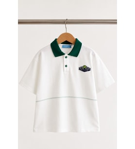 Miniğimin Cicileri Polo Yaka Oversize Erkek Çocuk Sweat - Beyaz