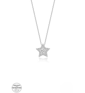 SWAROVSKİ TAŞLI  ZİRCONİA STAR 925 AYAR GÜMÜŞ KOLYE