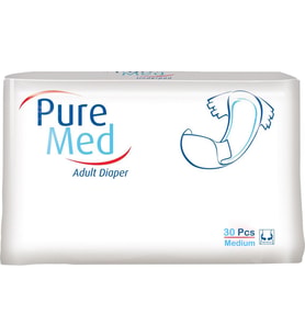Puremed Yetişkin Bezi Bel Bantlı Tekstil Yüzey M - Orta - Medium 30 Lu Pk Tekli Pk