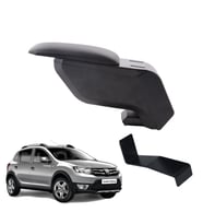 Dacia Sandero Stepway 2014 Delmesiz Çelik Ayaklı Siyah Kolçak Kol Dayama