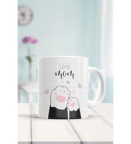 Love Mom Cat Baskılı Kupa Bardak