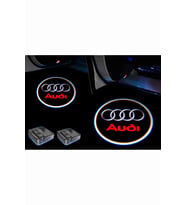 Audi Araçlar Için Pilli Yapıştırmalı Kapı Altı Led Logo
