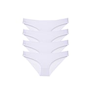4 adet Süper Eko Set Likralı Kadın Slip Külot Beyaz