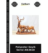 Özel Üretim Dekoratif Ev Aksesuarı Modern Salon Figür Polyester Geyik Serisi Alk3618