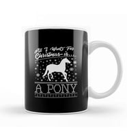 All I Want For Christmas Is A Pony Knit Pattern Kupa Bardak Porselen