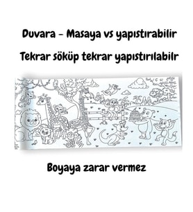 LİNO YAPIŞKANLI BOYAMA RULOSU AGE OF DINOSAURS 200X30 CM