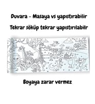 LİNO YAPIŞKANLI BOYAMA RULOSU AGE OF DINOSAURS 200X30 CM