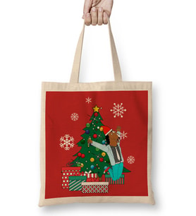 BoJack Horseman Around The Christmas Tree Bez Çanta Uzun Saplı
